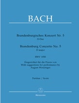 Brandenburg Concerto No. 5 Orchestra Scores/Parts sheet music cover